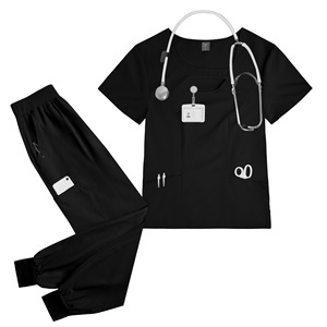 ชุดสครับแพทย์คอวีทันสมัย รุ่น 42070 -2026 - ชุดยูนิฟอร์มดูแลสุขภาพสำหรับผู้หญิง น้ำหนักเบา ระบายความชื้นได้ดี - Product Image 1