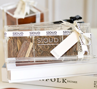Boîtes de présentation en acrylique modernes écologiques pour Oud avec cadeau de surface polie