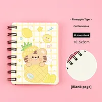 Carnet Spirale A7 de Dessin Animé avec Mini Couverture Mignonne Peinture à l'Huile Animale Papier de Grande Qualité Bloc-notes de Poche pour Étudiant Vente en Gros