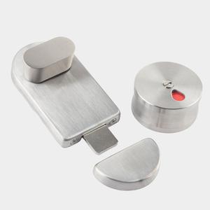 Loquet indicateur en acier inoxydable 304 pour porte de cloison de toilettes publiques, avec pêne rond épaissi - Product Image 1
