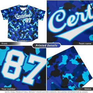 Maillot de baseball personnalisé, nom de l'équipe imprimé, 00, chemise de sport unisexe sublimée, évacuant l'humidité - Product Image 4