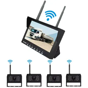 รถย้อนกลับ AHD ไร้สายรถบรรทุก DVR Monitor Night Vision สํารองข้อมูลย้อนกลับ Wifi กล้องสําหรับรถบัสรถยก