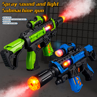 Pistolet jouet de pulvérisation électrique pour garçon avec effets sonores et pistolet de simulation de vibrations télescopiques légères pour enfants