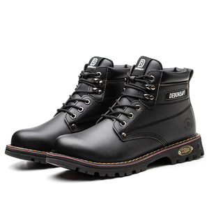 DEBONSAPT Fabricante Suministro al por mayor Zapatillas de deporte en relieve para hombres Botas de trabajo de cuero de vaca Zapatos de seguridad para hombres con punta de acero - Product Image 2