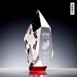 Crystal <b>Trophy</b> Laser <b>Engraved</b> Award For Business Gifts Durable Crystal Souvenirs With Uv Printing Feature - Product Image 4
