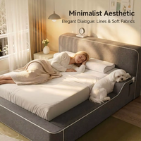 Canapé d'angle de luxe sur mesure OEM/ODM pour salon, ensemble de canapés modernes en tissu en forme de L, inclinables et convertibles, vente en gros, avec mémoire de forme