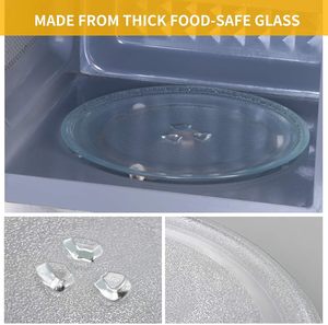9.6" / 24.5cm <strong>Microwave</strong> Plate Replacement - Fits Virtually All <strong>Small</strong> <strong>Microwaves</strong> - <strong>Microwave</strong> Glass Plate - Product Image 5