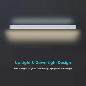 Nhà Máy Giá PC Bìa nhôm treo bề mặt có thể kết nối CCT điều chỉnh đèn trần cảm biến chuyển động LED tuyến tính ánh sáng - Product Image 3