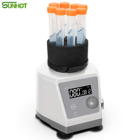 Mezclador de Laboratorio SUNHOT MX-S+ Personalizable, Motor DC sin Escobillas, Control Táctil, 100-3000 rpm, Pantalla LCD, Amplitud de 4 mm, IP21