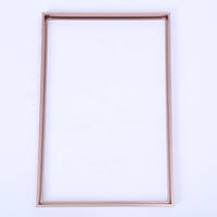 Personnaliser n'importe quelle taille simple cadre photo en métal en alliage d'aluminium pour photos moulage d'encadrement mural