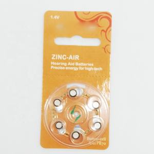 Batería de botón de zinc-aire de alta potencia sin mercurio 1.4V A312 A675 A13 A10 para audífonos - Product Image 5