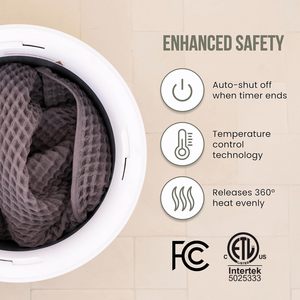 High-end Electric <strong>Towel</strong> Warmer Bucket Child Lock Detachable <strong>Wood</strong> <strong>Stand</strong> 2 Bars AC 110-220V Modern Outdoor RV Use OEM ODM - Product Image 4