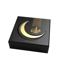 Kotak Penyimpanan Kayu, Kotak Penyimpan Kue Ramadan Timur Tengah Kemasan Coklat Foil Emas Kayu Pabrik Mewah