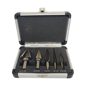 Aluminum Case Packing 5pcs Hss Cobalt Titanium Multiple Hole 50 Sizes <b>Stepped</b> Drill Bits Set - Product Image 5