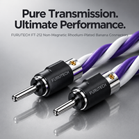 YIVO XSSH Hifi Non-Magnetic Gold Plated/Rhodium Plated Banana Plug, Konektor Audio Kabel Speaker HiFi untuk Loudspeaker