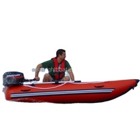 Bateau de pêche gonflable catamaran, certifié CE, fait en chine, 1 personne