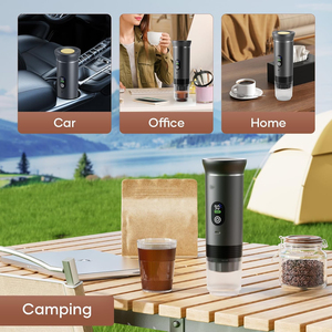 Cafetera de Viaje al por Mayor de Fábrica, con Batería, Pantalla LED, Calentamiento Rápido, Mini Cafetera Eléctrica Espresso para Coche, OEM - Product Image 6
