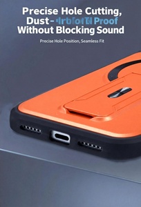Custodia per <span class=keywords><strong>iPhone</strong></span> 18 Air <span class=keywords><strong>con</strong></span> Supporto Magnetico Invisibile, Effetto Pelle, Sottile, Antiurto, Copertura Completa, Antigraffio, Anti-Impronta - Product Image 3