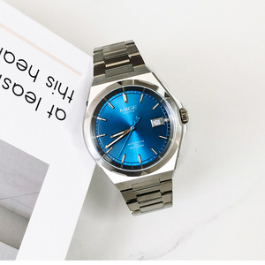 Reloj de Hombre Personalizado de Lujo, de Acero Inoxidable, con Movimiento Mecánico Automático Miyota, Resistente al Agua, Cronógrafo, Esfera con Agujas, Correa de 20 mm - Product Image 1
