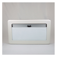 Fenêtre coulissante durable 800*500mm avec cadre extérieur en aluminium solide et cadre intérieur en ABS pour camping-cars campeurs remorques