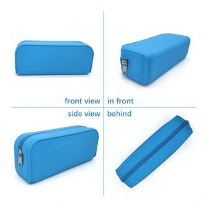 Estuche de Silicona para Lápices con Diseño Mint Breeze, Bolsa de Maquillaje Pequeña con Cierre Ecológico, Solución de Almacenamiento Multiusos y Elegante - Product Image 4