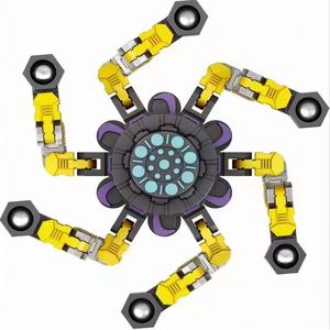 Buen servicio Hand Pop Spiderweb Logo Spinner Fidget Ansiedad Metal Custom Luminous Toys Aficiones Dedo Mecánico Fidget Spinner - Product Image 6