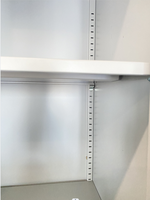 Armoires de classement faciles à assembler, porte à tambour en métal, armoire de classement en acier personnalisée, armoire de rangement à 2 volets roulants et portes coulissantes