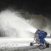 Canon à neige intelligent pour stations de ski 27 kW, nouvelle version, entièrement automatisé, contrôlé par PLC, pompe à moteur, machine à neige