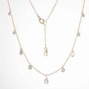 จี้เพชรทรงกลมเจียระไนแบบบริลเลียนท์ น้ำหนัก 0.93 กะรัต ทำจากทองคำแท้ 14K คุณภาพเยี่ยม |   เพชรทรงกลมเจียระไนแบบบริลเลียนท์ ผลิตในห้องปฏิบัติการ - Product Image 1