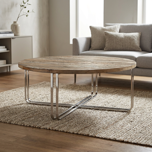 Hot Selling Adjustable Modern Antique-Style Wooden <b>Coffee</b> <b>Table</b> Industrial <b>Vintage</b> Iron Home Villa Apartment Living Room - Product Image 3