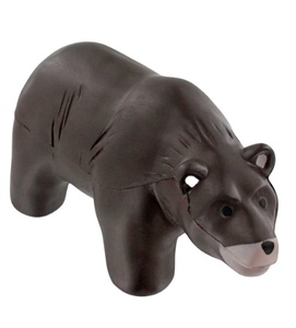 Custom Logo PU Foam Brown Bear Stress Ball Reliever Promotional Soft Toy Anti-Stress <b>Gift</b> - Product Image 1