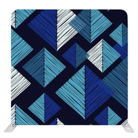 Mur d'images personnalisé en tissu tendu pour stand photo, idéal pour salons professionnels et événements