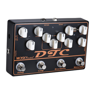 Pedal de Guitarra MOSKYAUDIO DTC, Unidad de Efectos de Síntesis Cuatro en Uno, Multifuncional, Accesorio para Guitarra Eléctrica y Bajo, Ecualizador, DI - Product Image 2