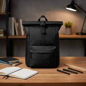<span class=keywords><strong>Sac</strong></span> à <span class=keywords><strong>dos</strong></span> à enroulement pour <span class=keywords><strong>femme</strong></span>, grand, imperméable, en polyester, pour ordinateur portable, école, études, voyages - Product Image 3