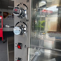 Rôtisseries verticales de poulet en acier inoxydable à 5 couches Machine à griller à gaz Restaurant commercial Four à rôtir Poulet à rôtir