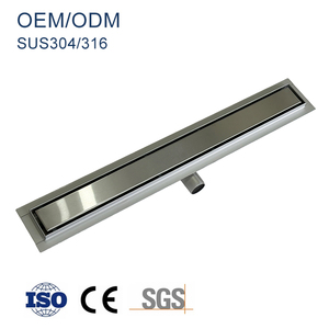 Desagüe <span class=keywords><strong>lineal</strong></span> <span class=keywords><strong>de</strong></span> acero inoxidable moderno para baño, con salida lateral para azulejos, 700 mm, CE ISO 9001 - Product Image 1