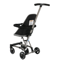 Poussette légère multifonctionnelle pour bébé Landau compact et portable Grand arrière pliable pour enfants de 3 ans