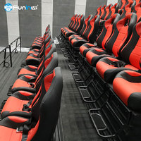 FuninVR alta calidad 4d 6d 8d 10d cine camión móvil 5d 7d 12d cine equipo simulador 4d VR seis plazas para la venta