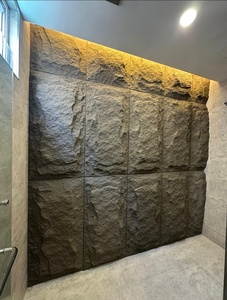 Échantillon gratuit de panneau mural en pierre PU, faux panneau mural en polyuréthane, faux panneau mural en pierre, pierre culturelle extérieure, décoration extérieure, <span class=keywords><strong>champignon</strong></span> 3D - Product Image 5