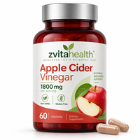 Capsules de Vinaigre de Cidre de Pomme Marque Blanche OEM ODM – Complément pour Adultes : Amincissement, Détox et Soutien Énergétique