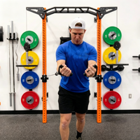Rack de potencia plegable de pared con cable cruzado, equipo multifunción de acero inoxidable para gimnasio en casa, para ejercicios de brazos y pecho