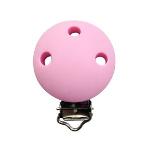 Clip para Chupetes de Silicona de Grado Alimenticio al por Mayor, Personalizado, 10 Colores, No Tóxico, Certificado EN71, Cuentas Masticables para Bebés, DIY - Product Image 6