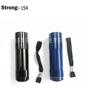 9led Mini flashlight aluminum mini torch for promotion gift