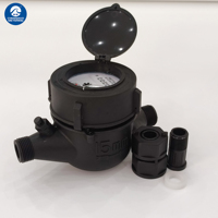 Medidor de Agua Mecánico Multi-jet de Carátula, Rosca NPT Fría, Ajustable Externamente