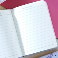 Carnet A6 à couverture rigide avec élastique, motif floral tulipe, 100 feuilles lignées, agenda de poche, cadeau scolaire pour enfants et filles, papeterie en gros