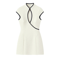 PB&ZA Femme 2026 Nouvelle Robe Mini Chic Tendance Été Couleurs Contrastées Élégante Sans Manches Robe Femme Vestidos Robe Mujer