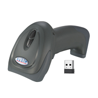 Escáner de Código de Barras 1D Inalámbrico Syble 5066R, Lector de Códigos de Barras 1D Portátil, 2.4G, CMOS