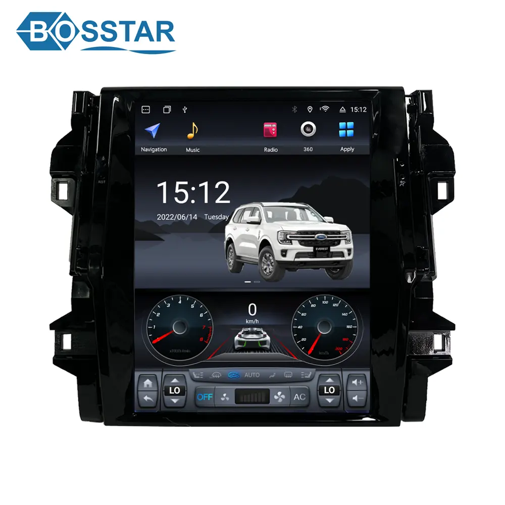 12.1/9.7 " Vertical Screen Gps Navigation Android Radio For Toyota Fortuner HILUX Revo 2016-2020 Carplay 4G DSP Car Stereo