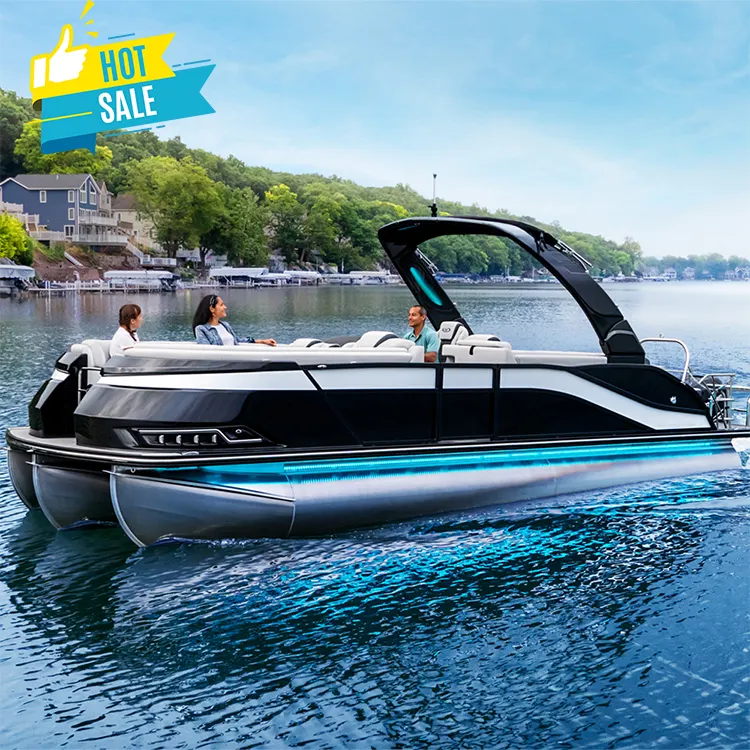 Kinlife Luxury Sport Catamaran Yacht Boat com motor para pesca familiar e festas comerciais para venda