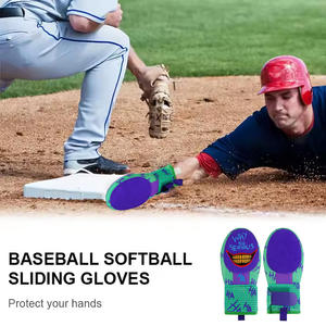 Guantes <span class=keywords><strong>de</strong></span> Béisbol Deslizantes <span class=keywords><strong>de</strong></span> Neopreno al Por Mayor para Jóvenes con Logotipo Bordado Colorido para Mano Derecha e Izquierda - Product Image 6